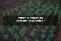 What Is Irrigation System Installation? What Is Irrigation System Installation?