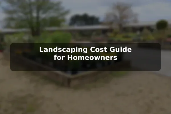 Landscaping Cost Guide for Homeowners