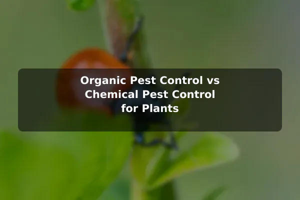 Organic Pest Control vs Chemical Pest Control for Plants