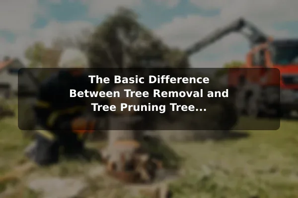 The Basic Difference Between Tree Removal and Tree Pruning Tree Removal vs Tree Pruning: What Is the Difference?