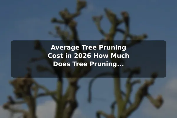 Average Tree Pruning Cost in 2026 How Much Does Tree Pruning Service Cost?