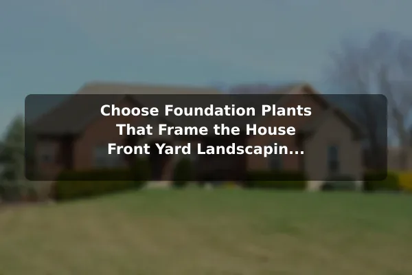 Choose Foundation Plants That Frame the House Front Yard Landscaping Ideas That Can Increase Home Value