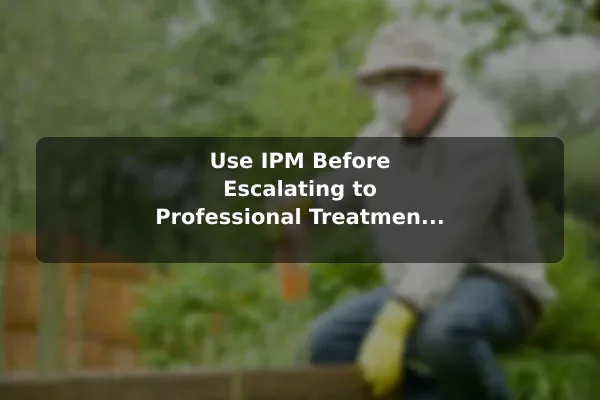 Use IPM Before Escalating to Professional Treatment When Should You Hire a Pest Control Company for Garden Pests?